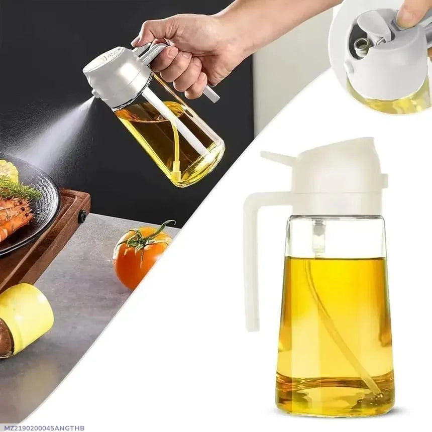 Premium Glass Oil Spray Bottle – Fine Mist Cooking Oil Sprayer & Dispenser