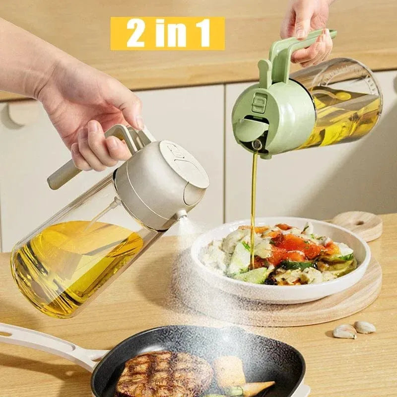Premium Glass Oil Spray Bottle – Fine Mist Cooking Oil Sprayer & Dispenser