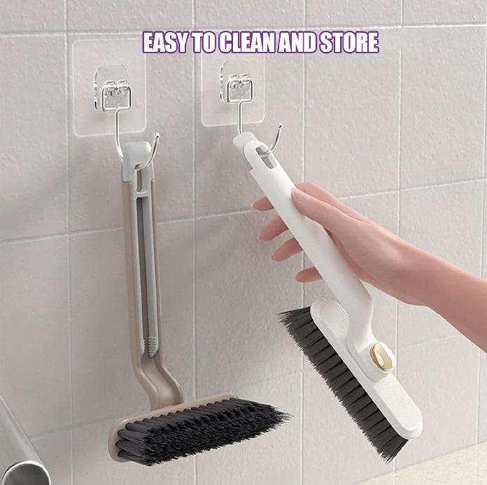 Multi-Purpose Cleaning Brush – 3-in-1 Home Cleaning Tool for Windows, Tiles, AC Filters & Hard-to-Reach Areas