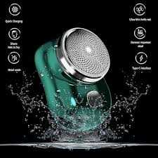 Zemvo portable mini electric shaver for home use, compact rechargeable grooming gadget with a sleek design.