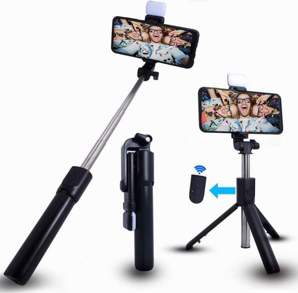 Q07 Bluetooth Integrated Selfie Stick Tripod